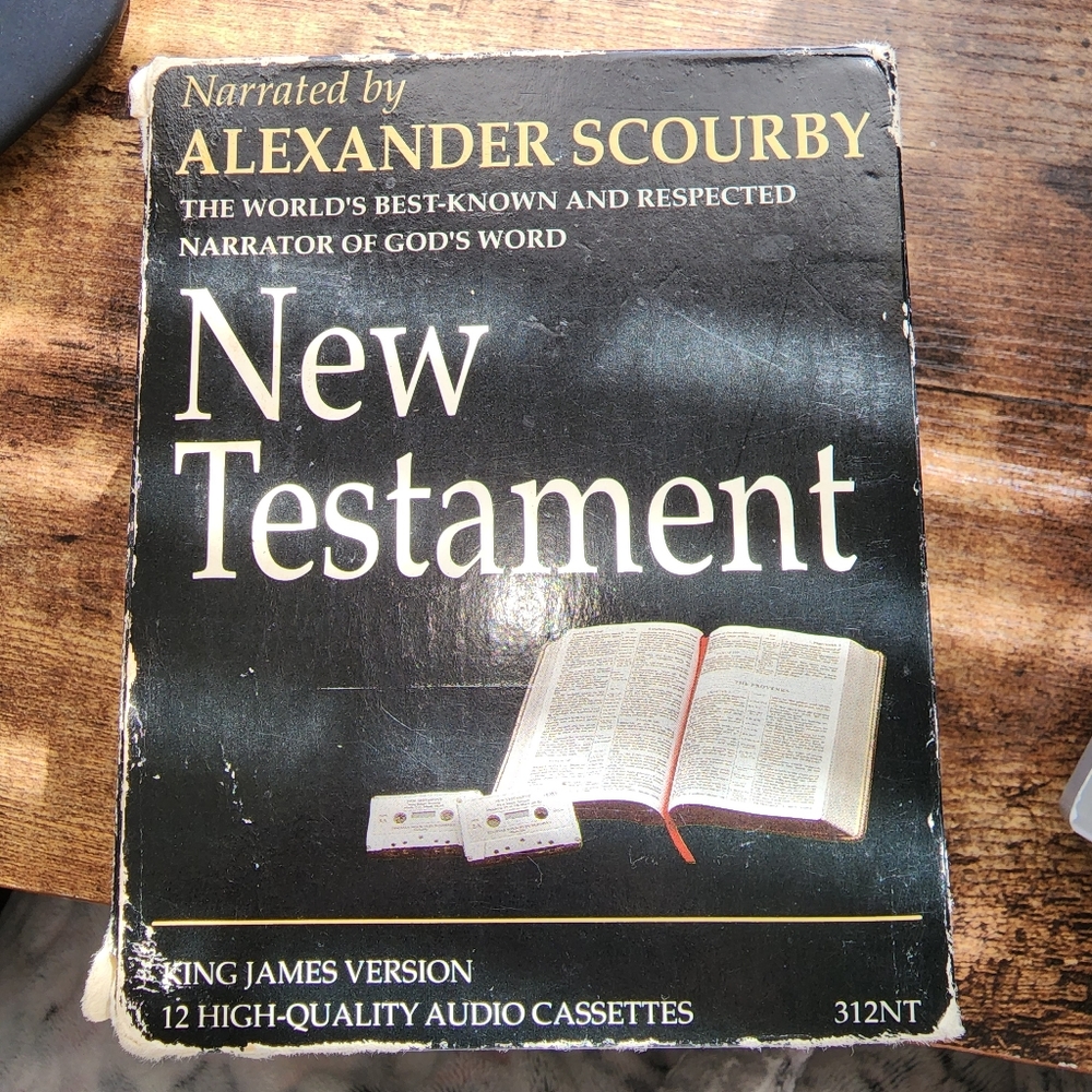 Vintage Alexander Scourby Holy Bible New Testament Classic Cassette Tapes KJV